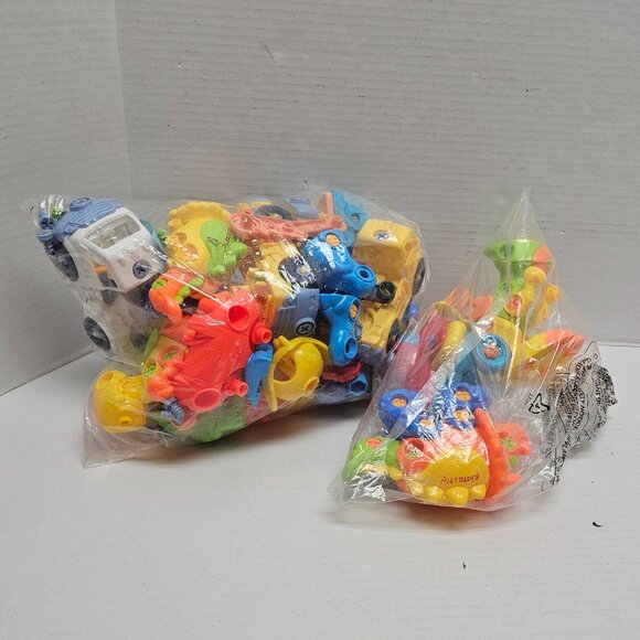 Airplane Truck Car Dinosaur Animal build Construct Kidtastic Junior Engineer LOT - Picture 3 of 12